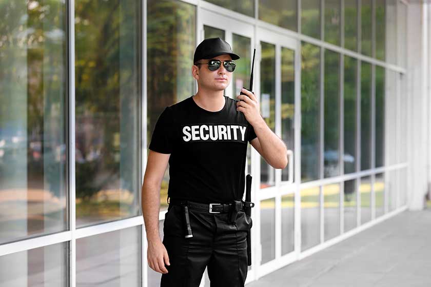 Male security guard