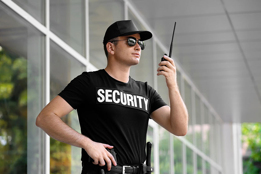 Male security guard